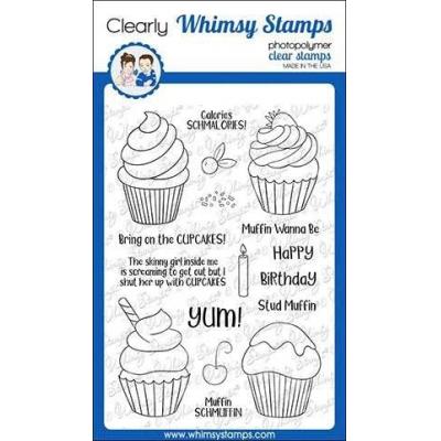 Whimsy Stamps Deb Davis Clear Stamps - Calories Schmalories
